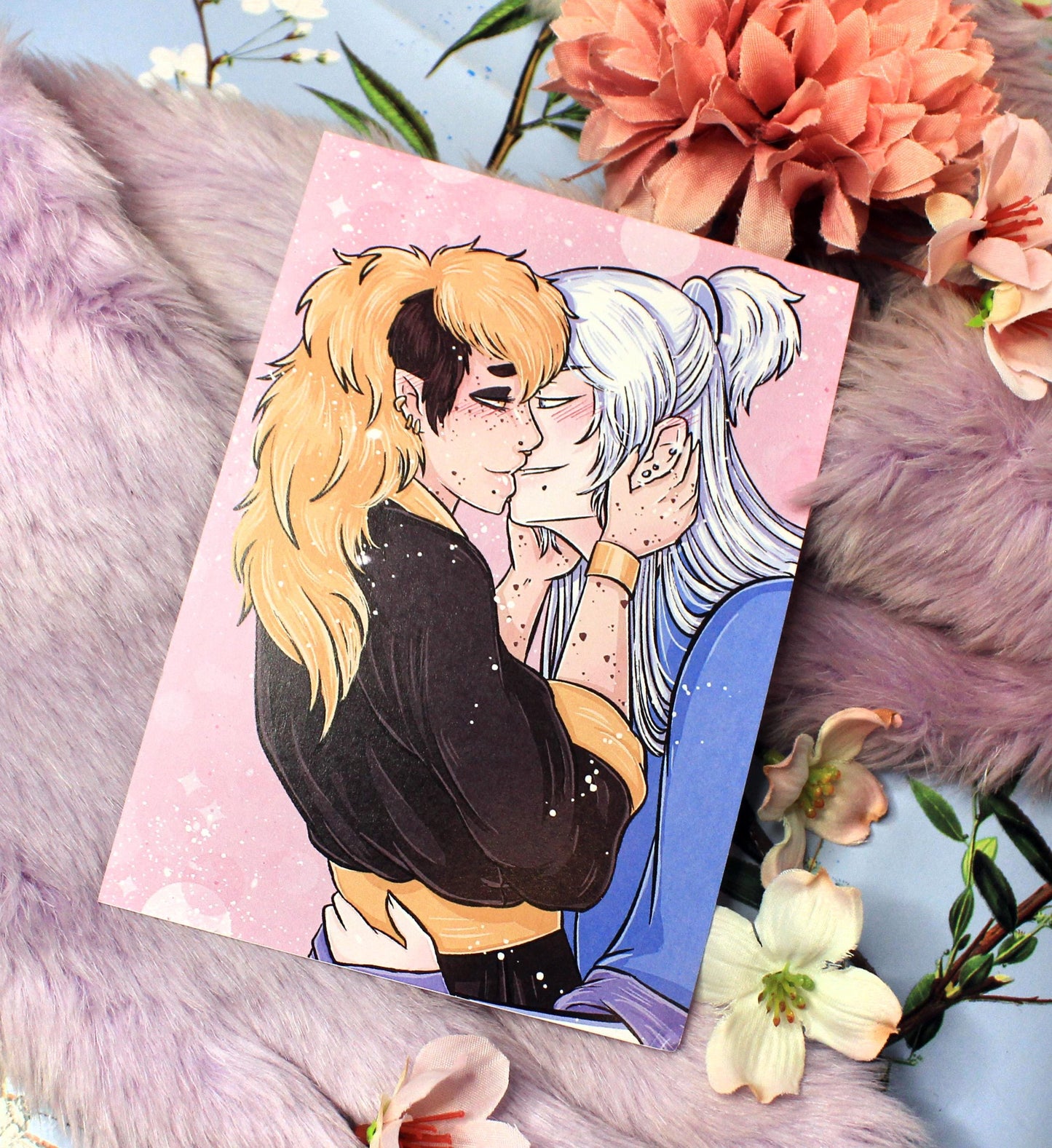 Taown and Brandy Almost Kiss A6 Print - The Nightingale Dragon Series