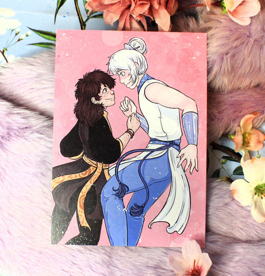 Taown and Brandy Cover Art A6 Print - The Nightingale Dragon Series