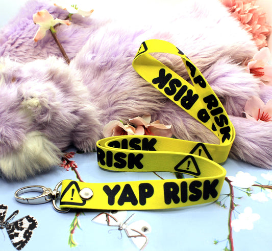 Yap Risk Yellow Warning Sign 90cm Lanyard