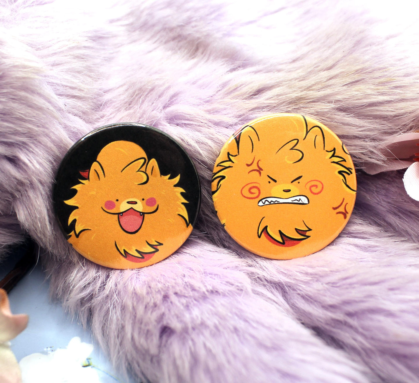 Happy Pombon Puppy Pokemon Circular Badge (38mm)