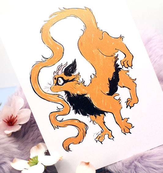 Little Ettore Dragon A6 Print - The Nightingale Dragon Series