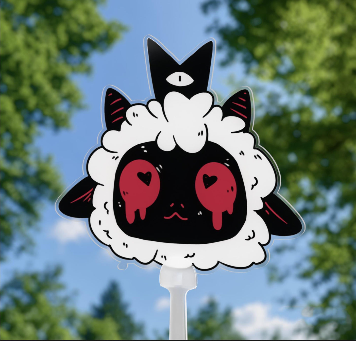 Lamb Head Cult of the Lamb 15cm PVC Hand Fan
