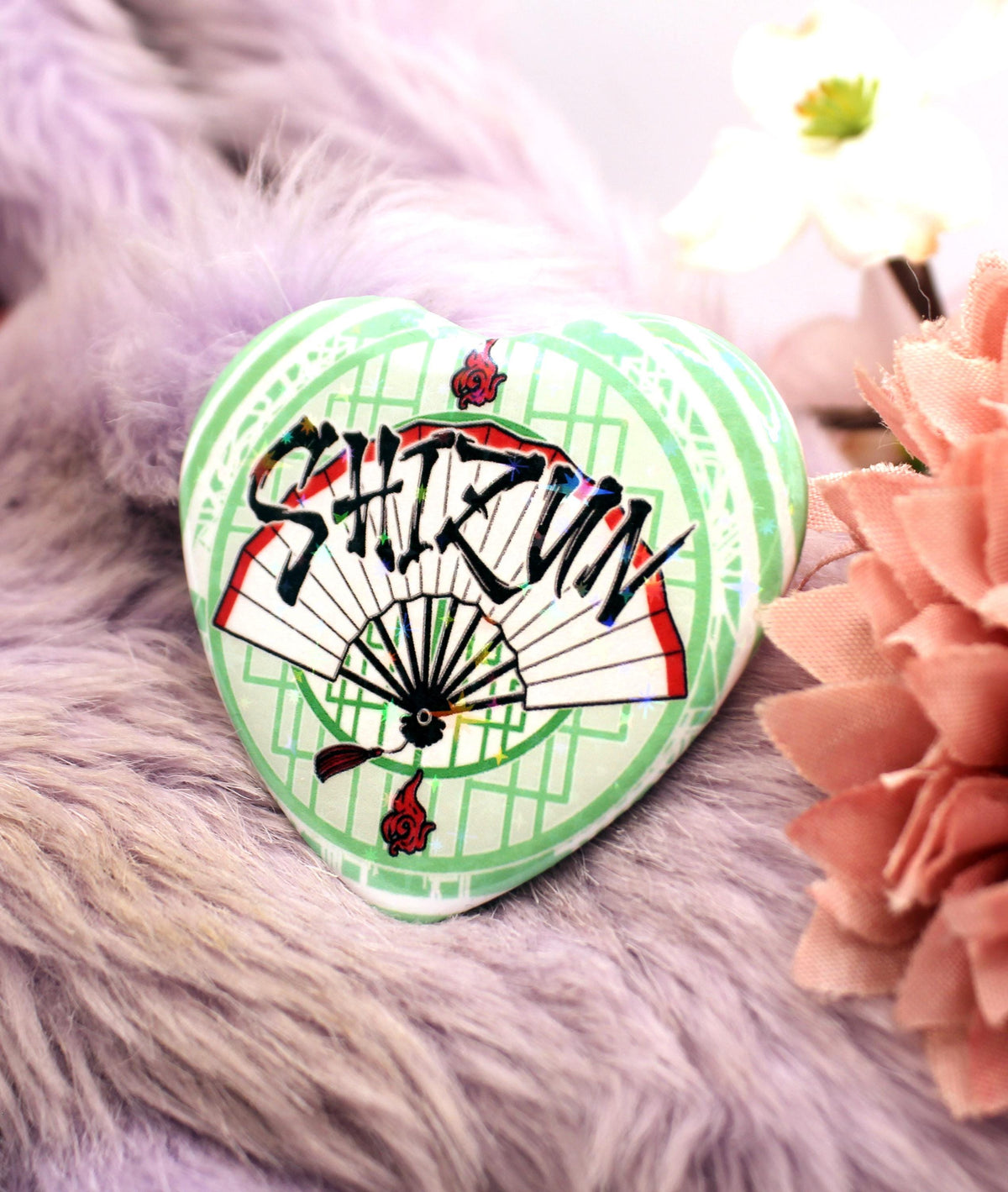 Shizun MXTX Danmei Inspired Heart Badge (55mm)