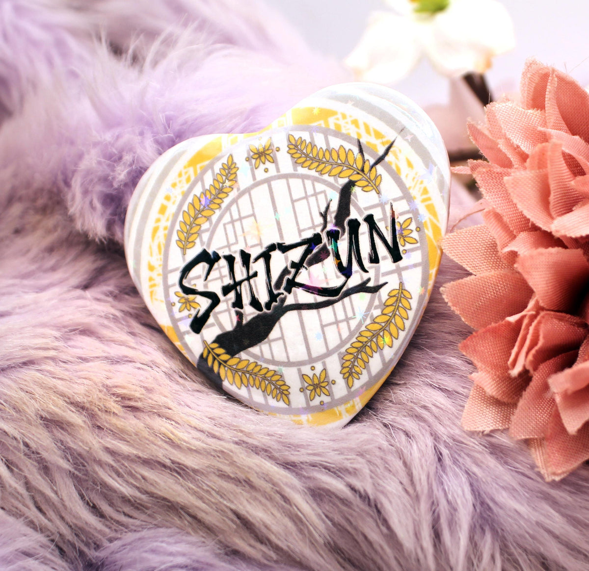 Shizun ErHa Danmei Inspired Heart Badge (55mm)