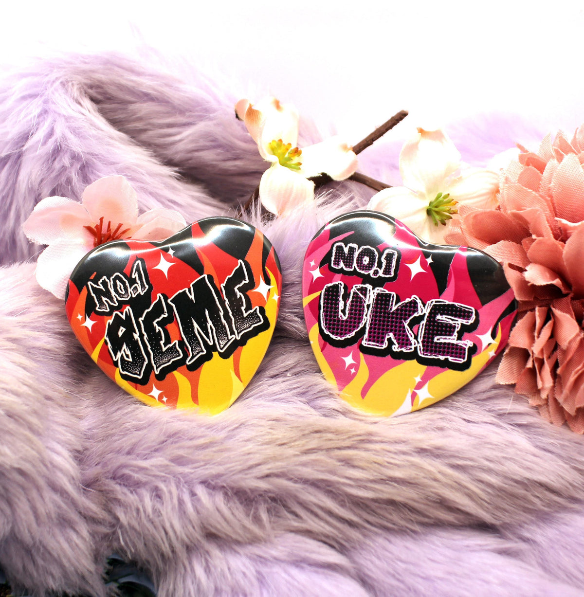 No.1 Uke Heart Badge (55mm)
