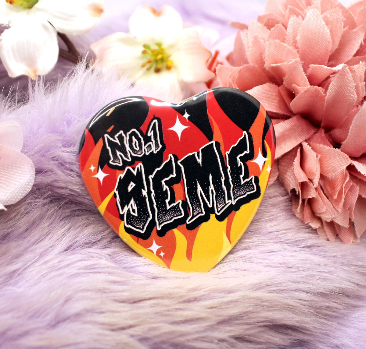 No.1 Seme Heart Badge (55mm)