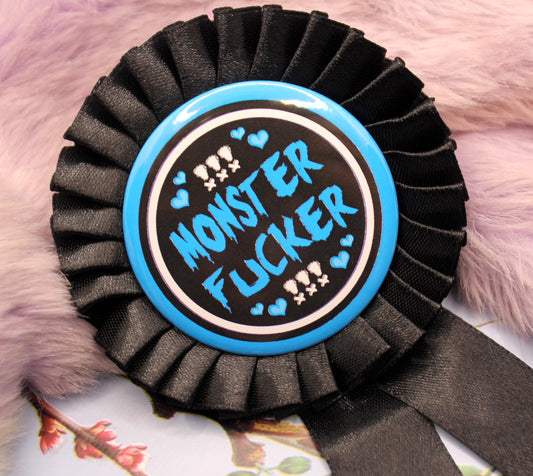 Blue and Black Monster Fucker Rosettes (58mm)