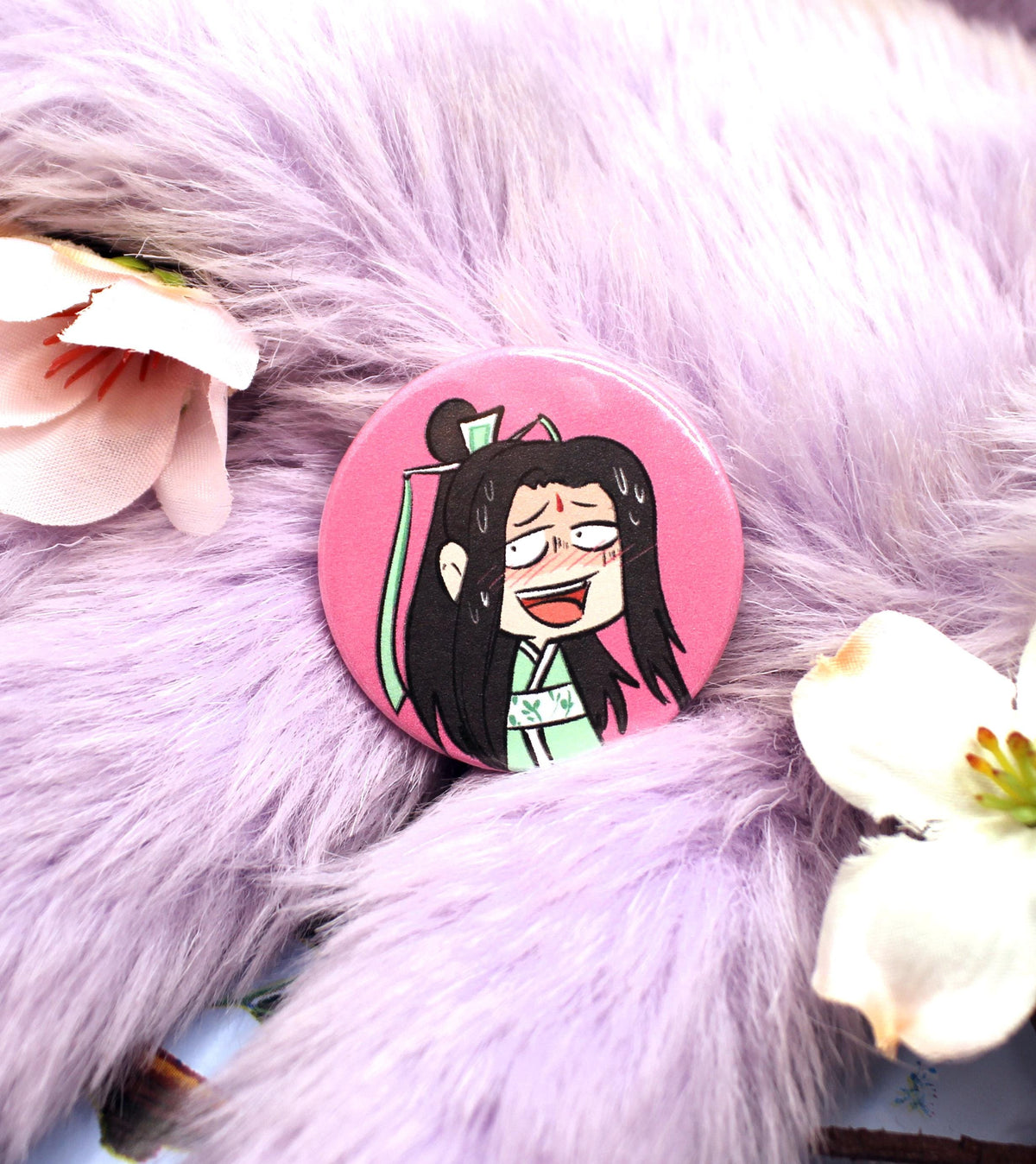 Leaping Luo Binghe BingPup Badge (38mm) - Scum Villain's Self-Saving System