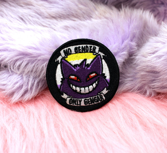 No Gender Only Gengar Pokemon Iron-On Patch