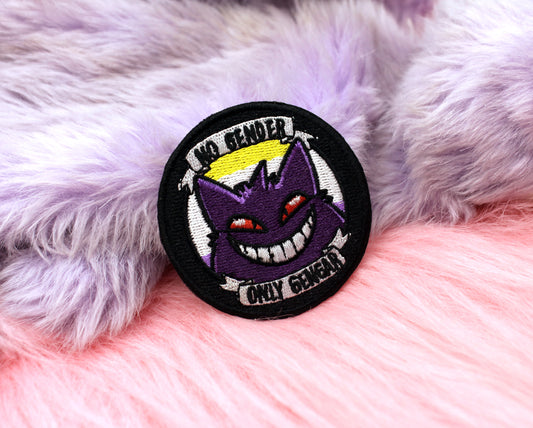 No Gender Only Gengar Pokemon Iron-On Patch