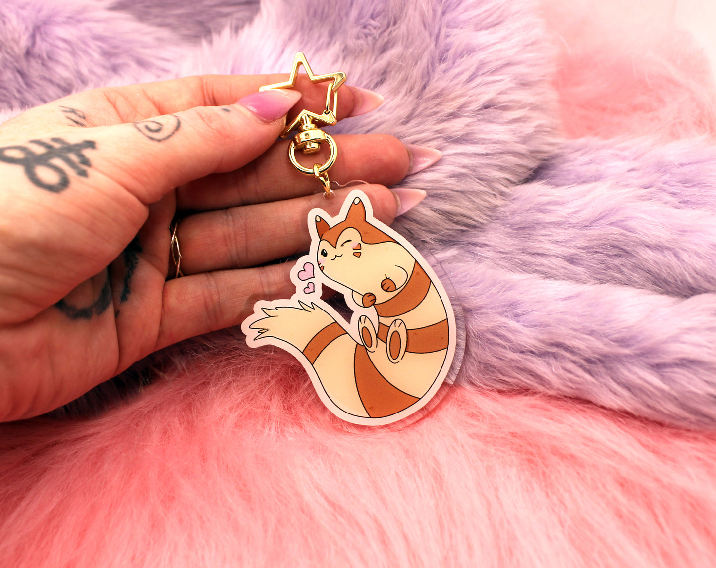 Furret Acrylic Charm (2.5inch)