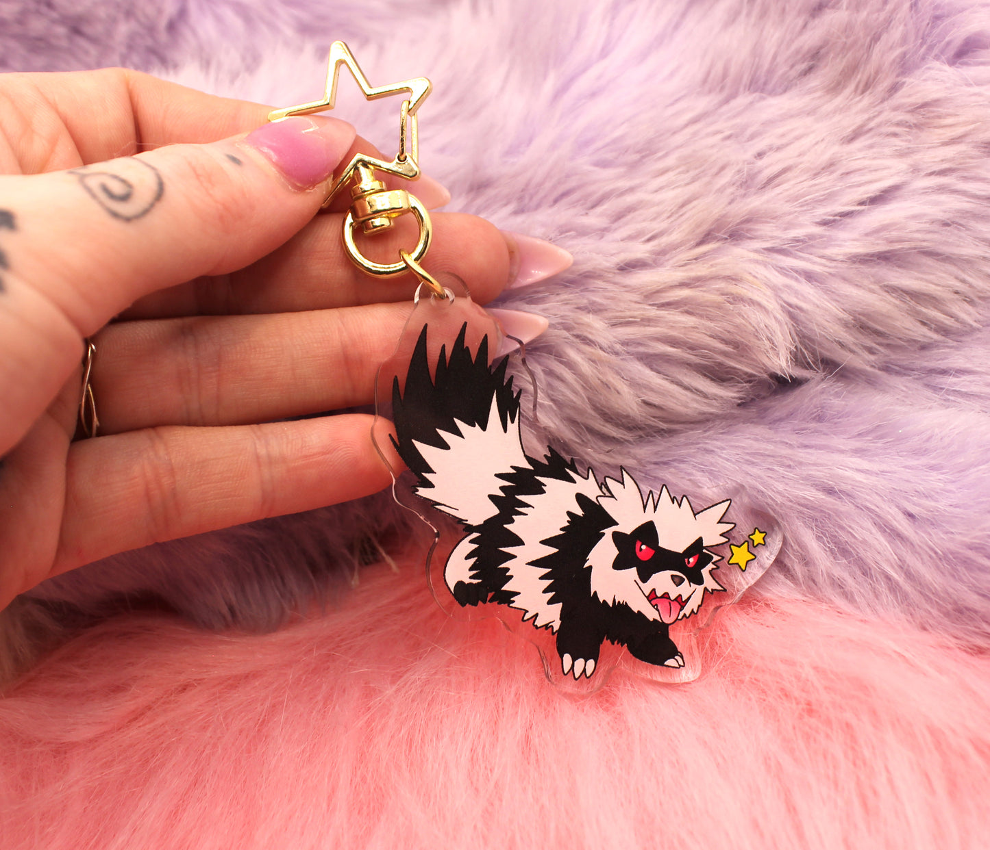 Zigzagoon Acrylic Charm (2.5inch)