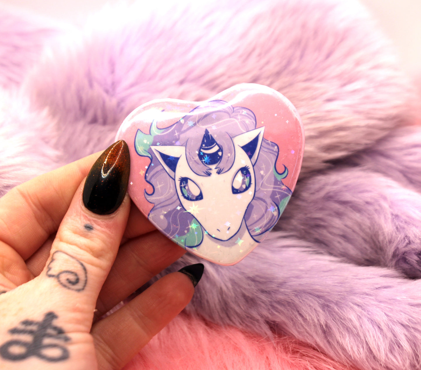 Galarian Ponyta Pokemon Heart Badge