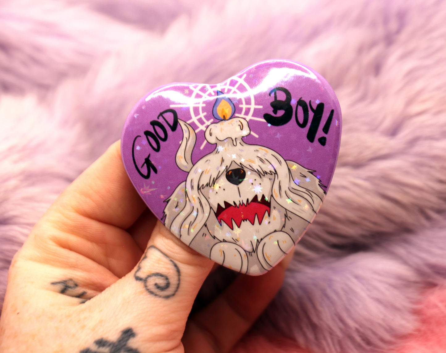 Greavard Heart Badge (55mm)