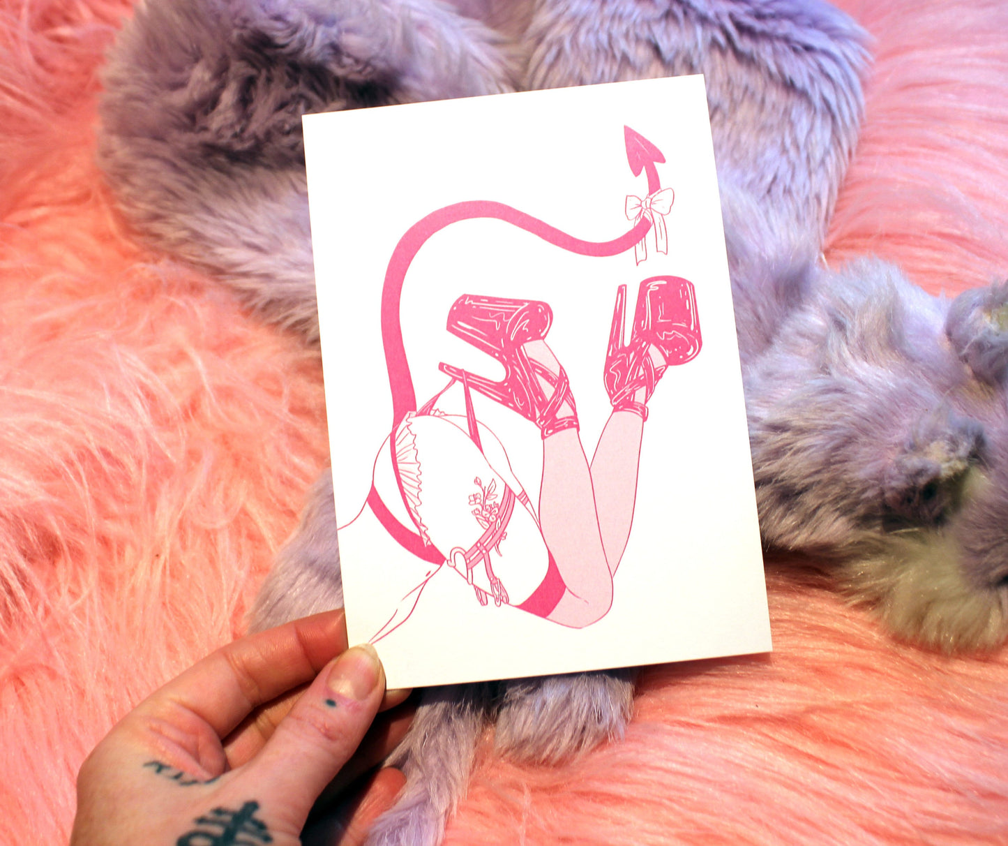 Harajuku Hell Legs A6 Print