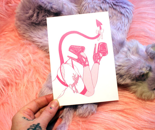 Harajuku Hell Legs A6 Print