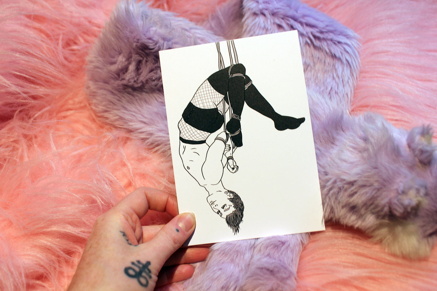 Boys in Bondage Shibari A6 Print