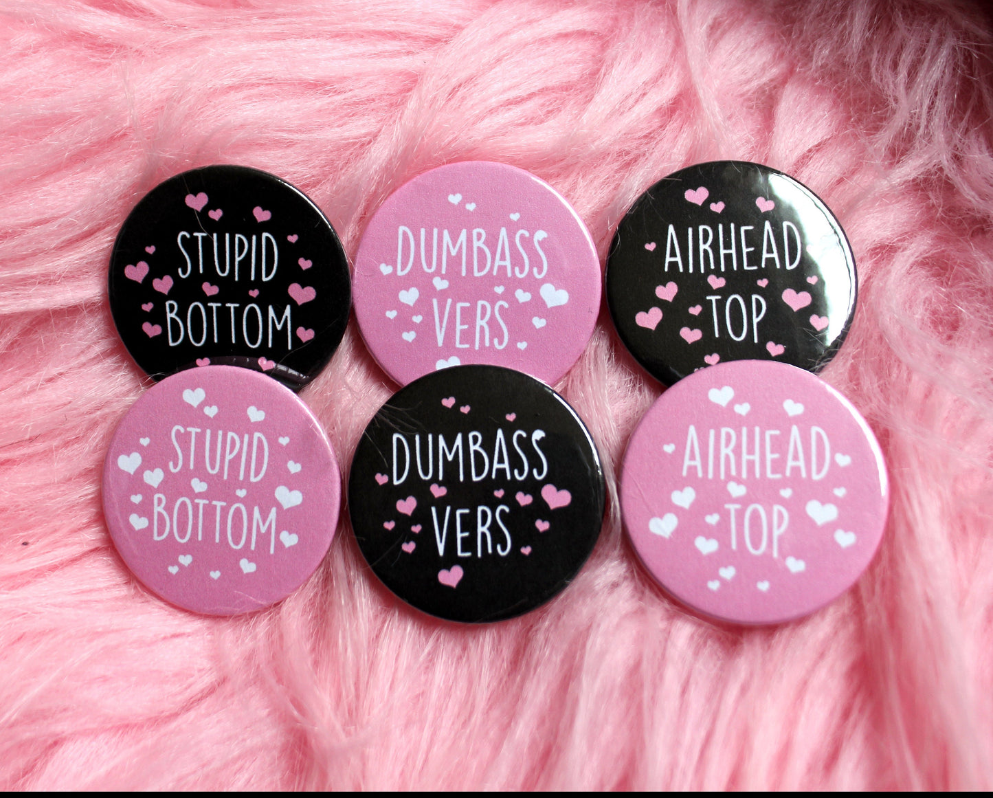 Stupid Bottom Badges (38mm)