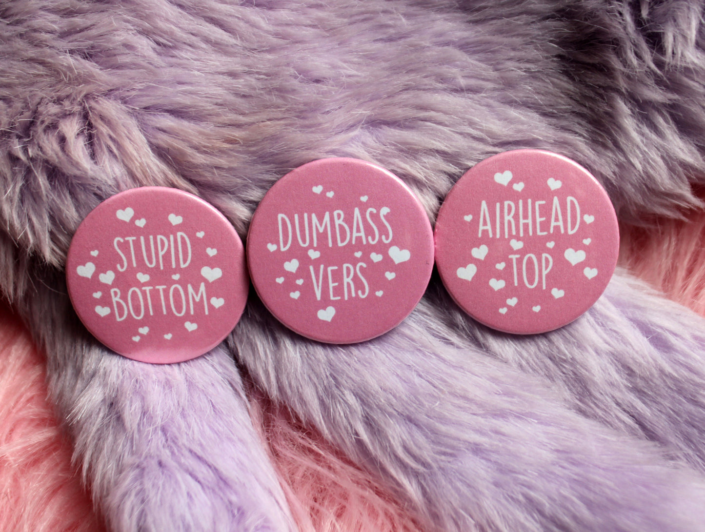 Stupid Bottom Badges (38mm)