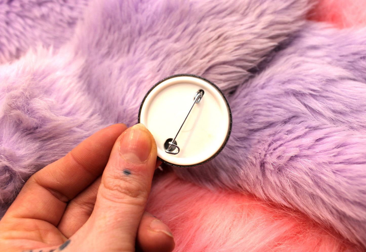 I May Be Stupid Badges (38mm) - Pink and Black set