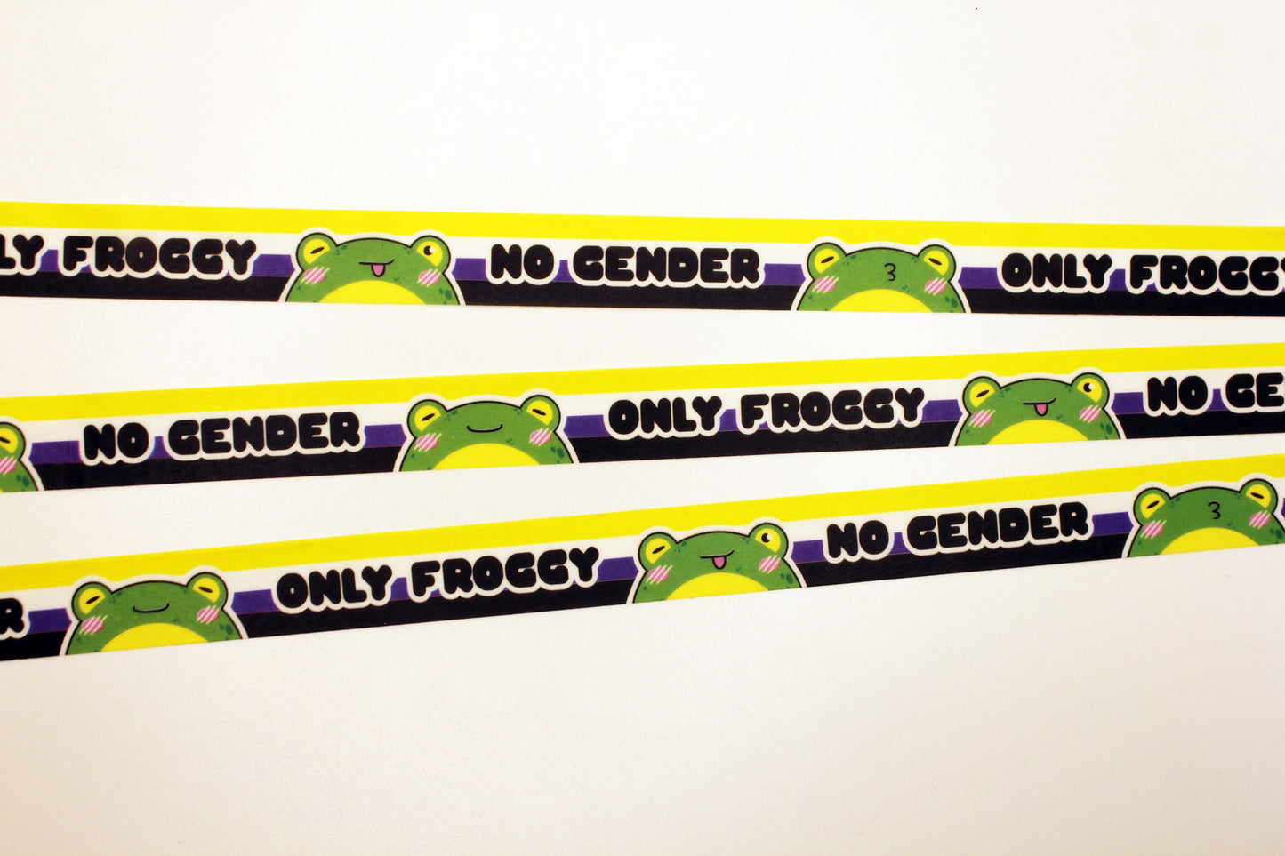 No Gender Only Froggy Washi Tape 1.5cm x 10m