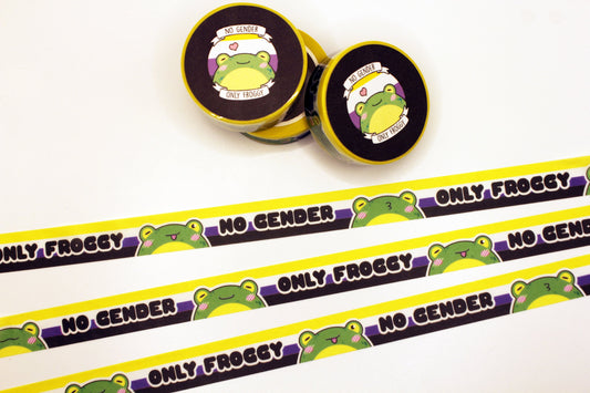 No Gender Only Froggy Washi Tape 1.5cm x 10m