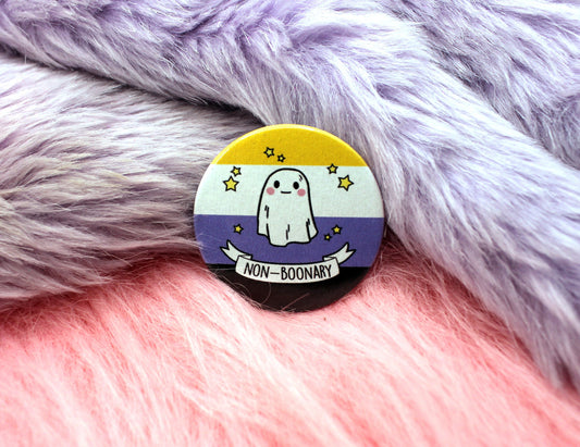 Non-Boonary Pun Badges (38mm)