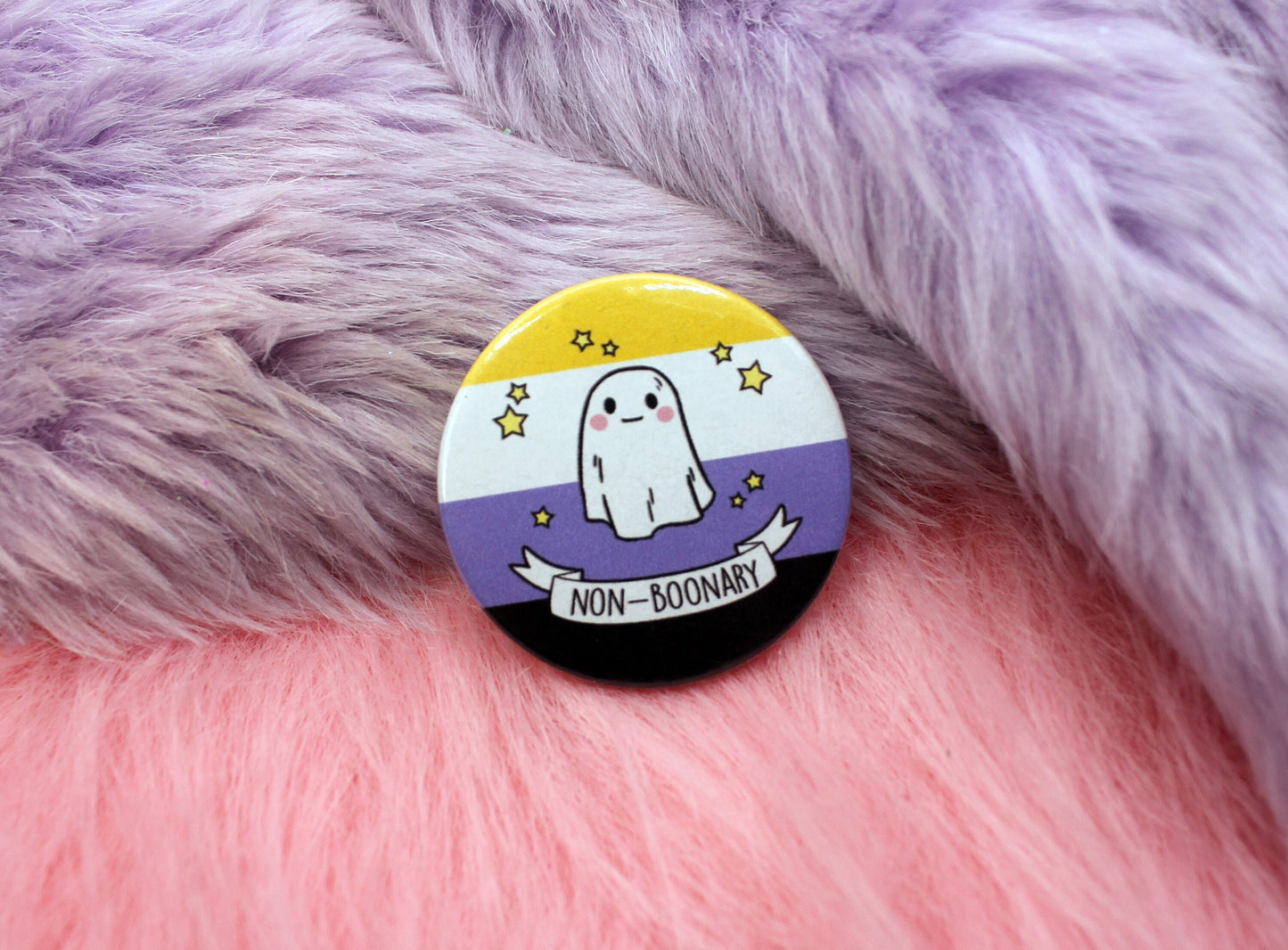 Non-Boonary Pun Badges (38mm)