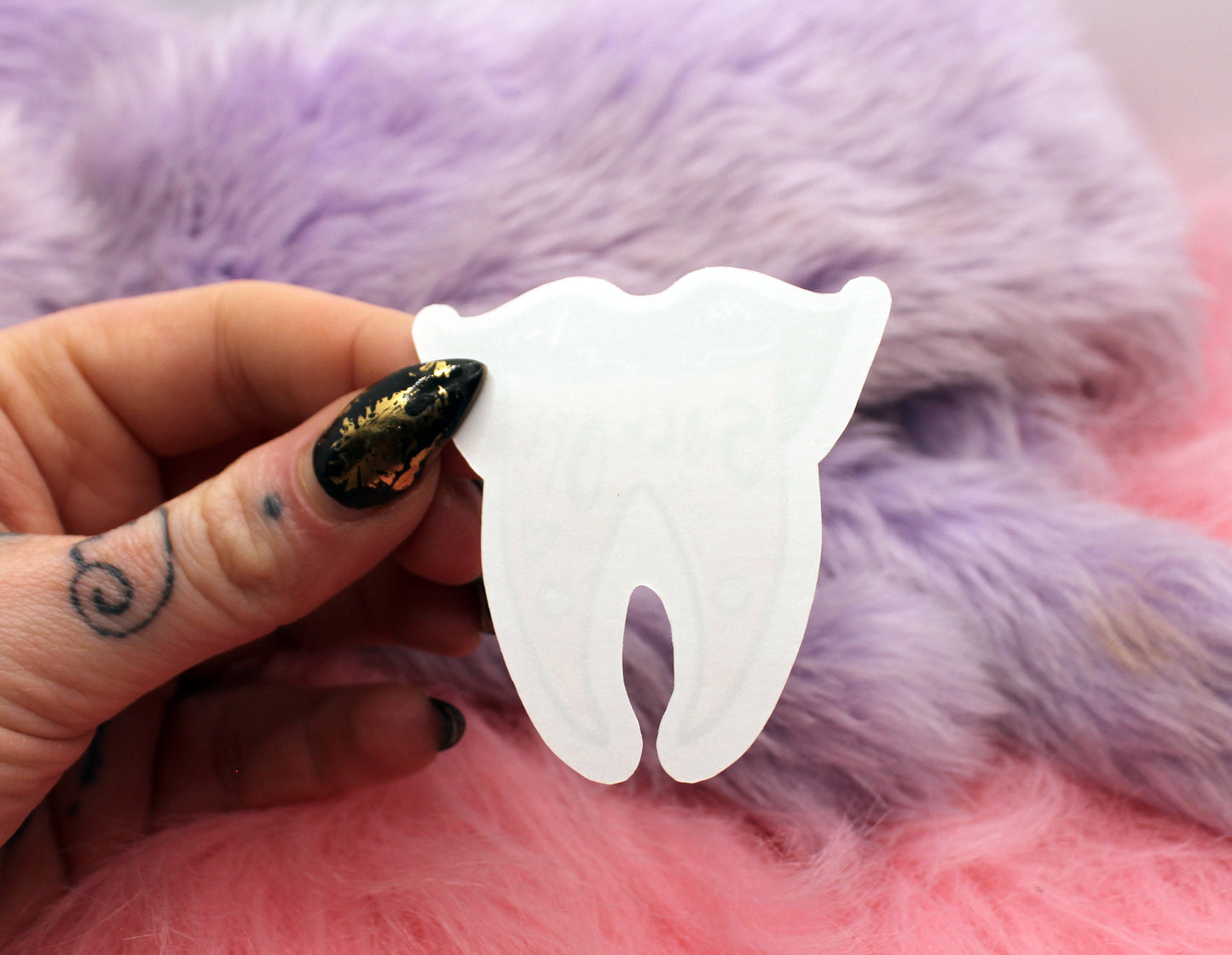 Succ Off Pierced Split Tongue Sticker (6cm)