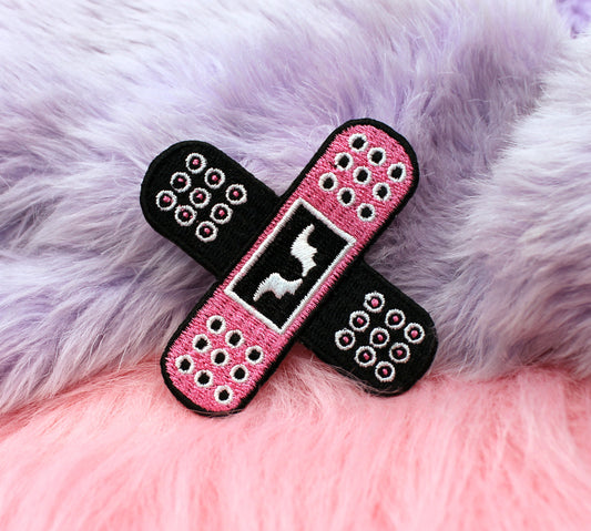 Double X Plasters Iron-On Patch (60mm) - Yamikawaii Menhera Bandaids
