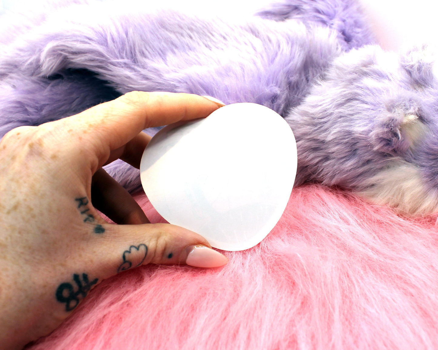 Knot Slut Furry Heart Sticker (55mm) - Bunny Butt with Hearts