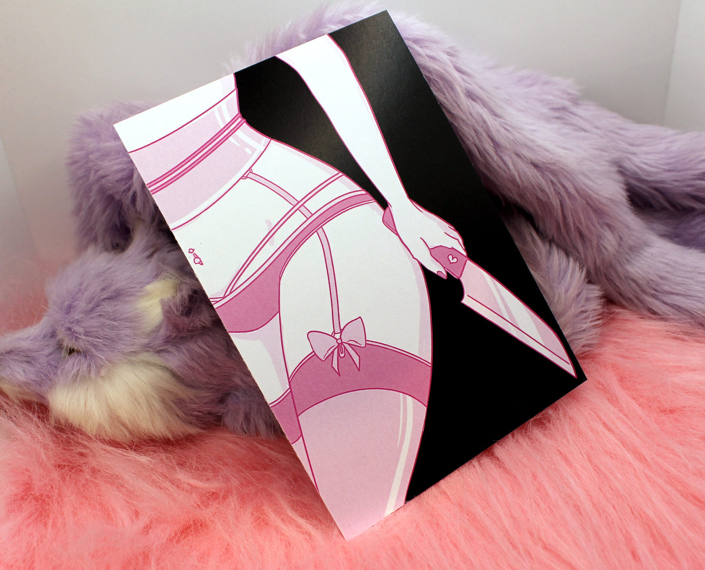 Pink Knife A6 Print