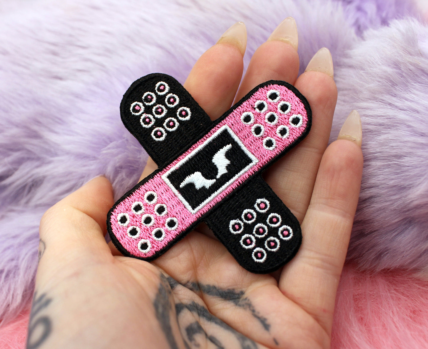 Double X Plasters Iron-On Patch (60mm) - Yamikawaii Menhera Bandaids