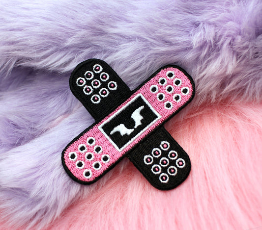 Double X Plasters Iron-On Patch (60mm) - Yamikawaii Menhera Bandaids
