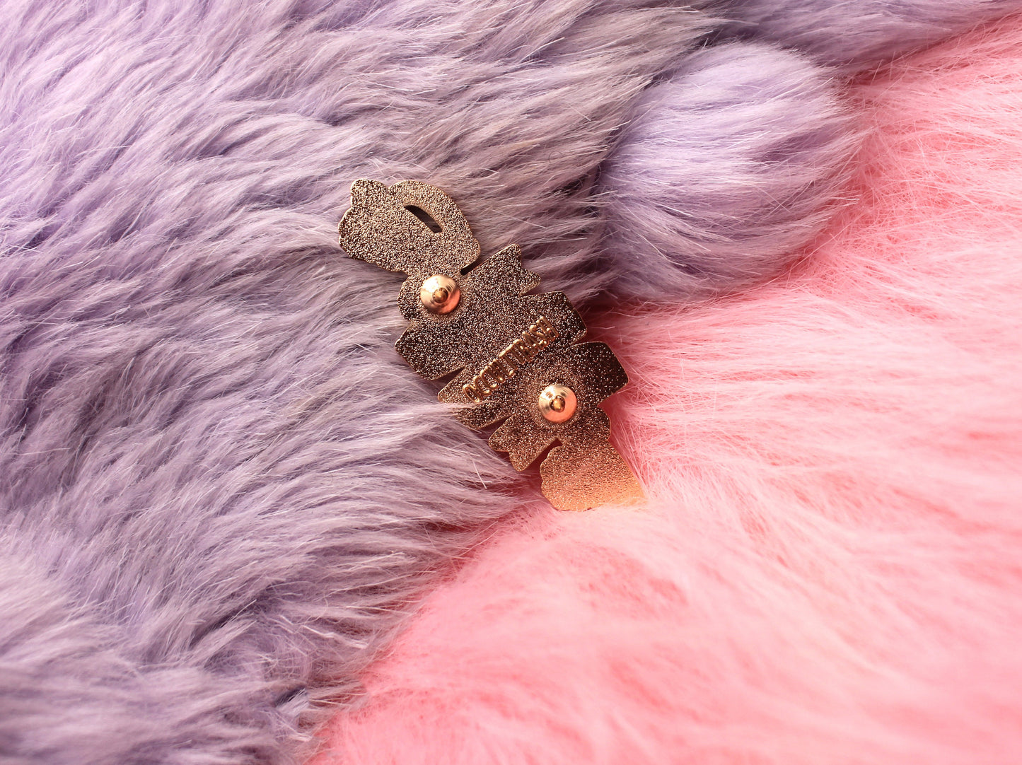 Transfemme Fatale Sword Enamel Pin (A Grade, Hard, Rose Gold)