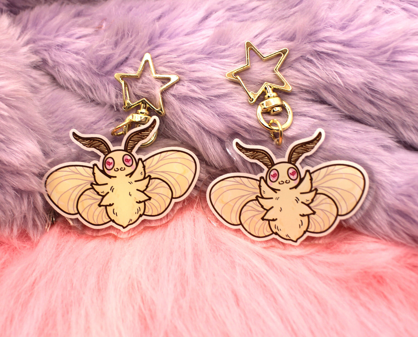 Cabbage Moth 2.5inch Acrylic Charm