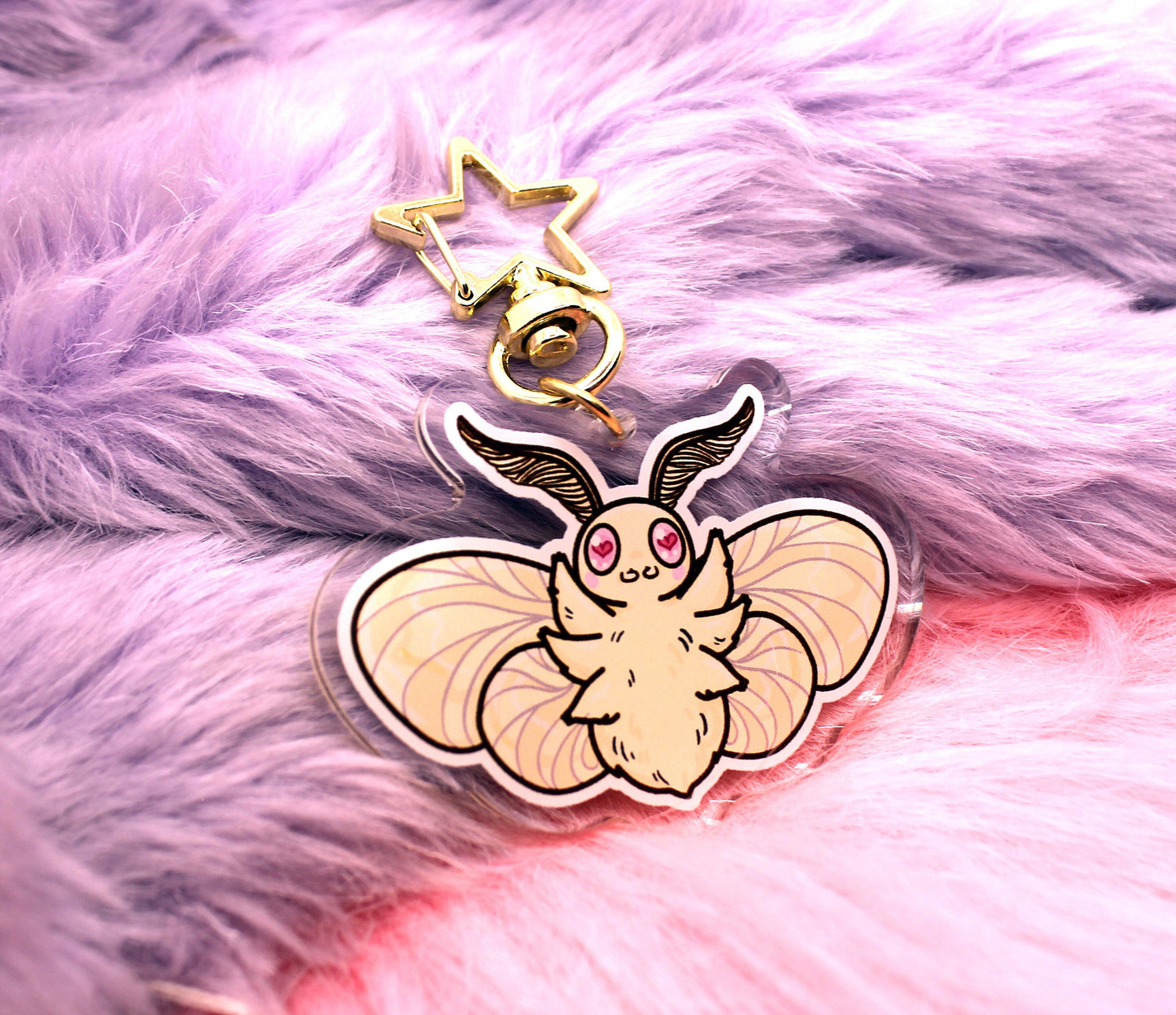 Cabbage Moth 2.5inch Acrylic Charm