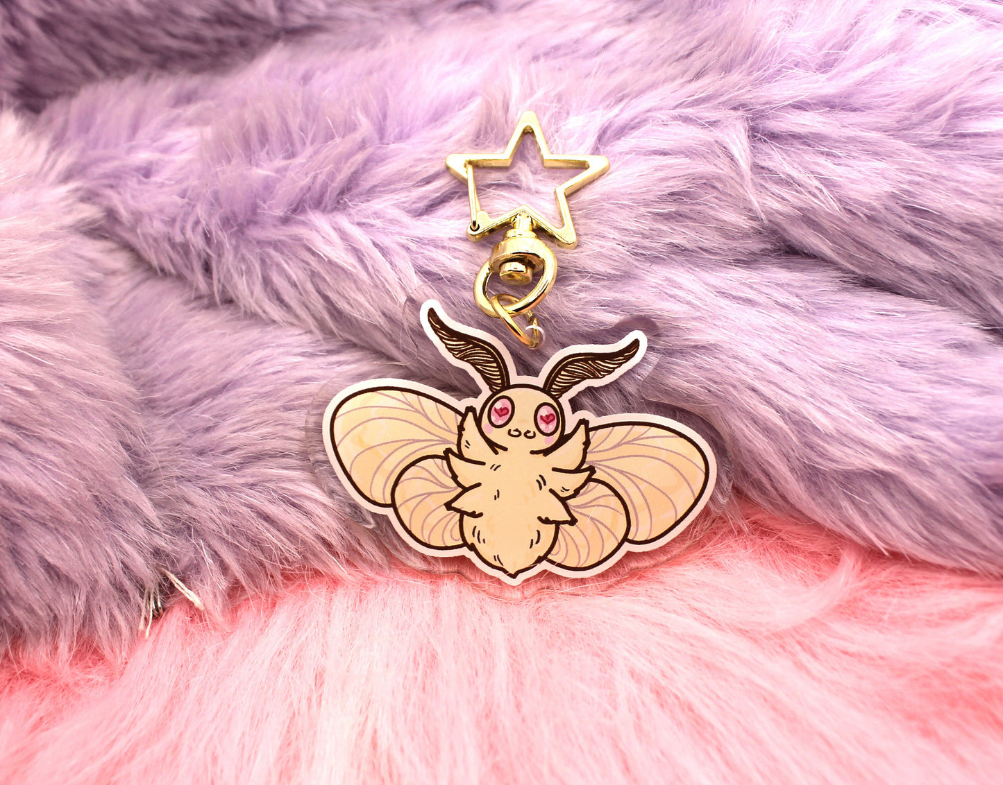 Cabbage Moth 2.5inch Acrylic Charm