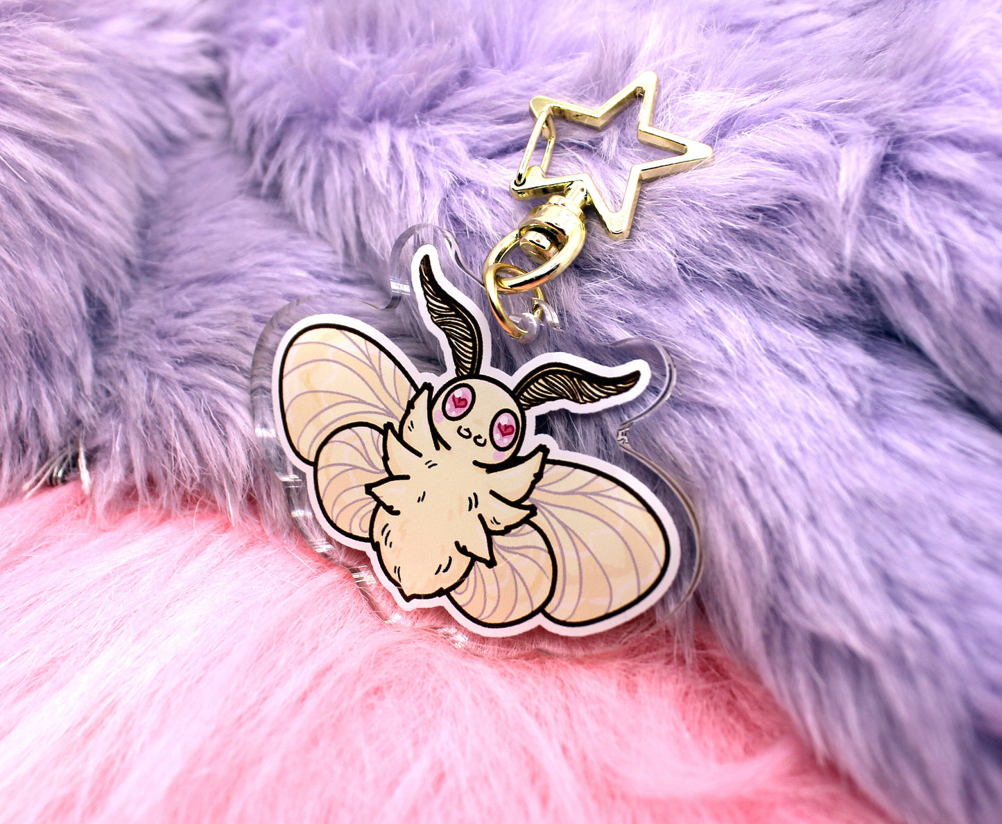 Cabbage Moth 2.5inch Acrylic Charm
