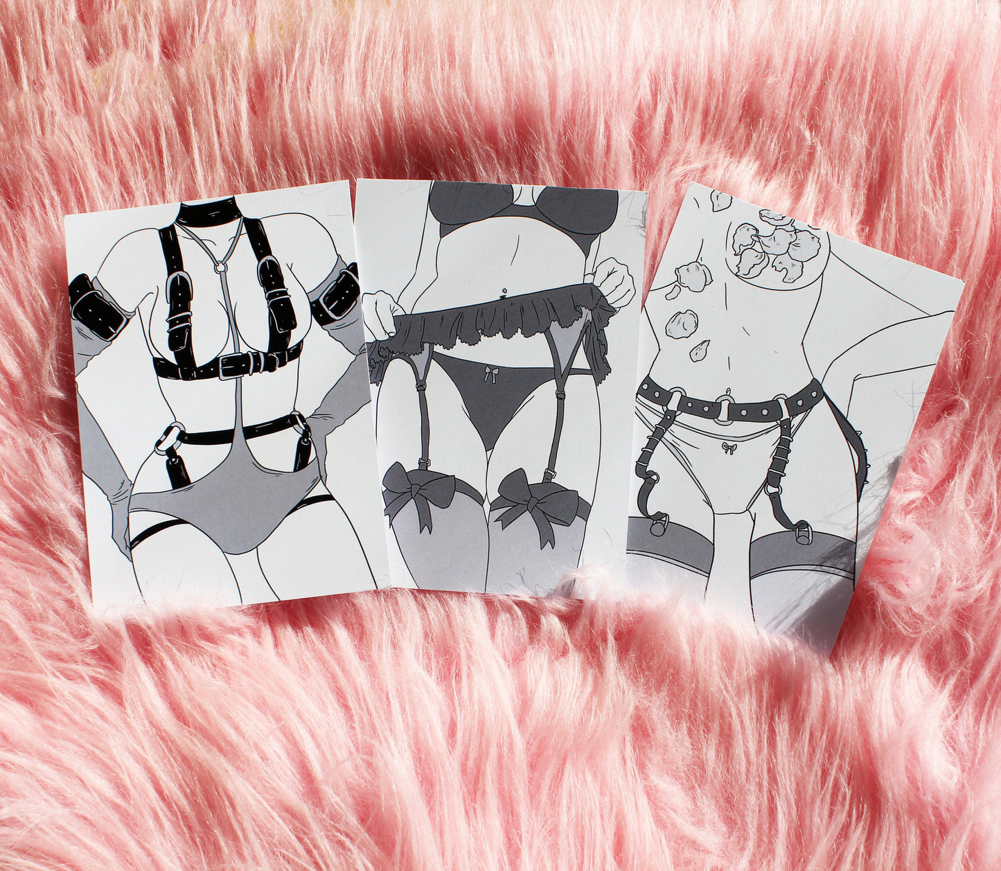 Girls in Garters Cover Art A6 Print