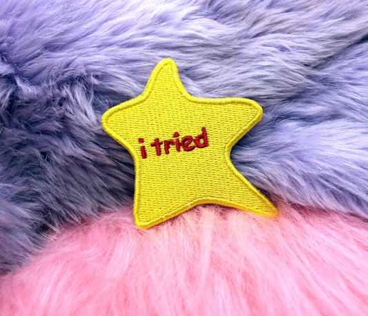 I Tried Iron-On Patch (60mm)