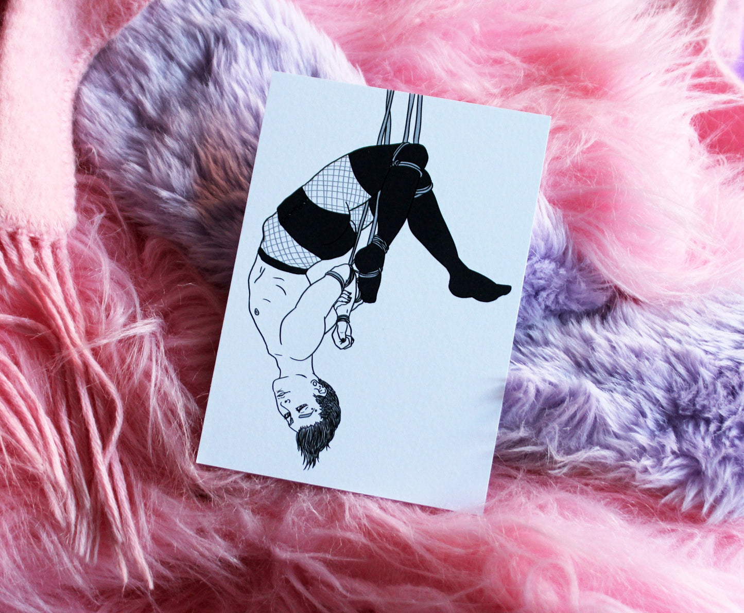 Boys in Bondage Shibari A6 Print