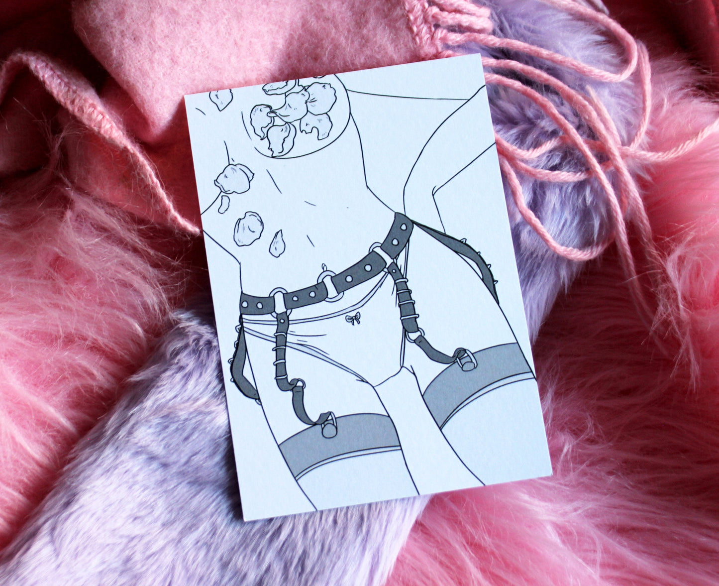 Girls in Garters Cover Art A6 Print