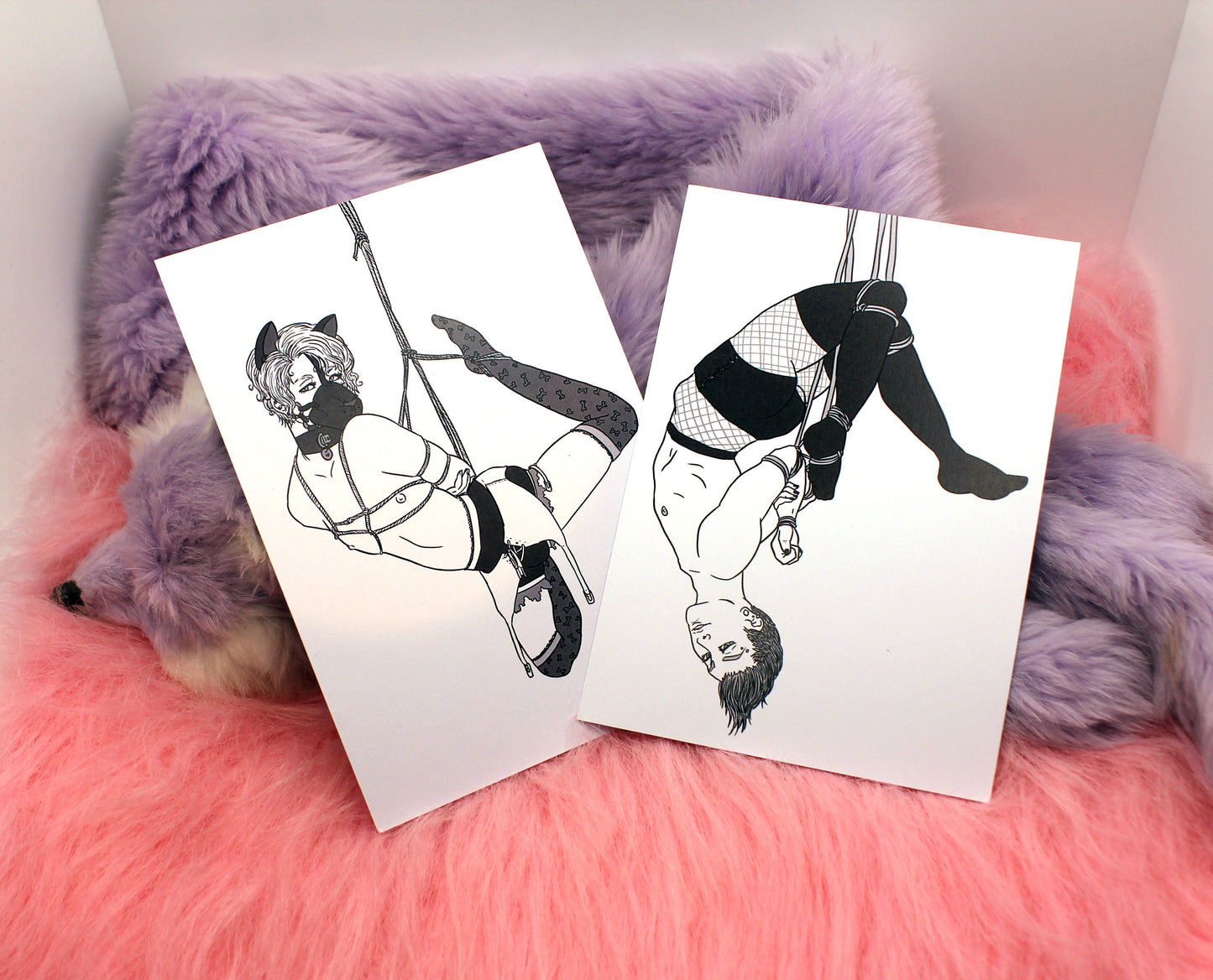 Boys in Bondage Shibari A6 Print