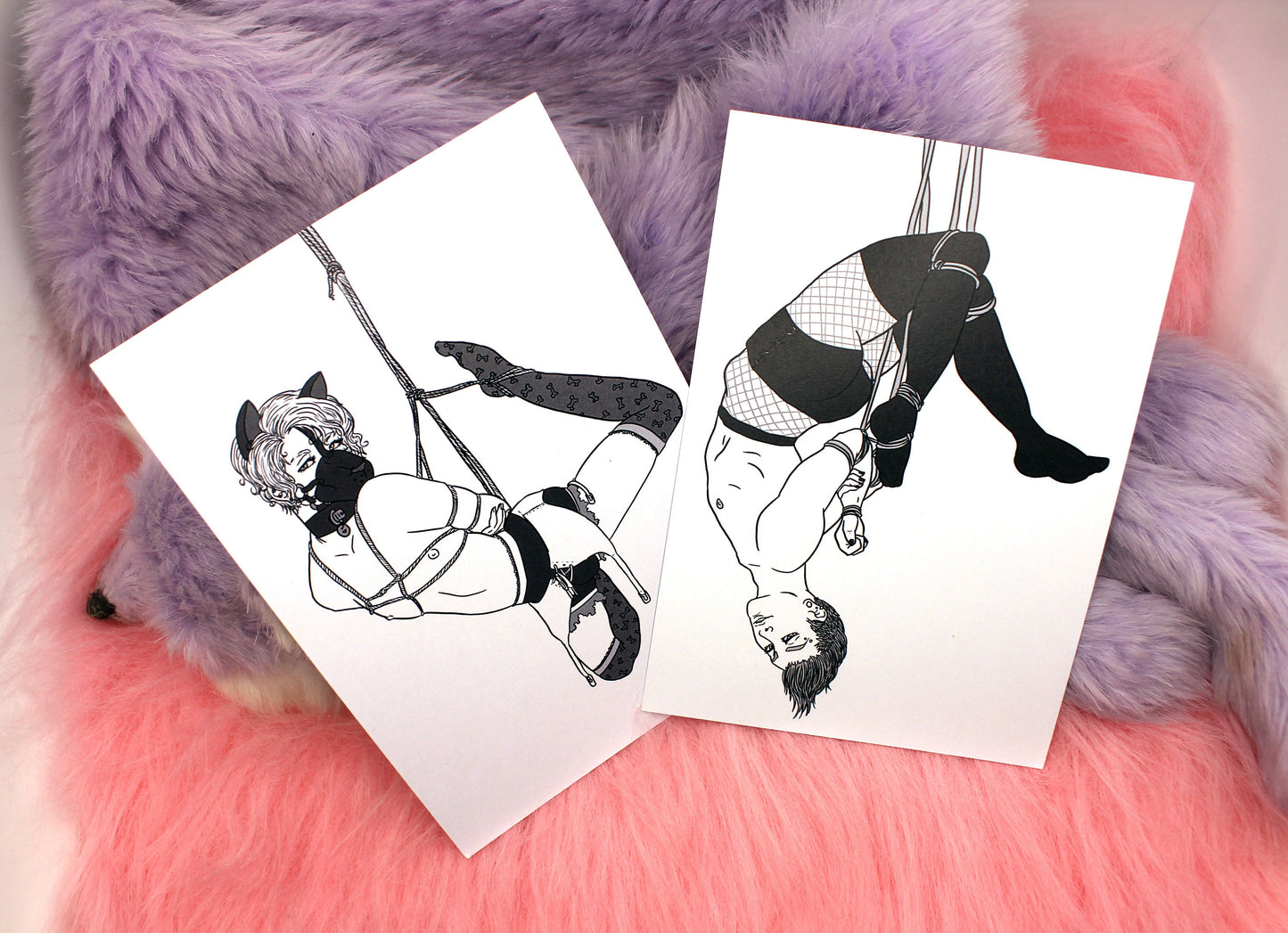 Boys in Bondage Shibari A6 Print