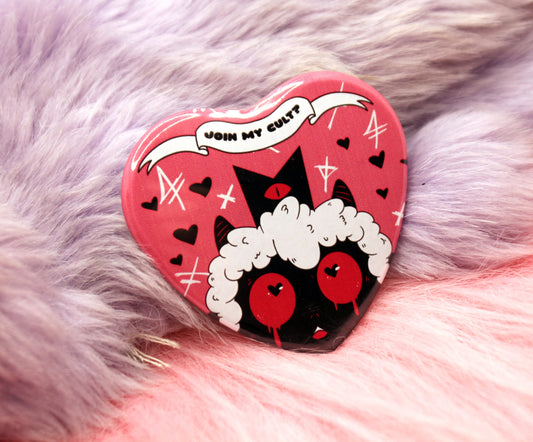 Cult of the Lamb Heart Badge (55mm)