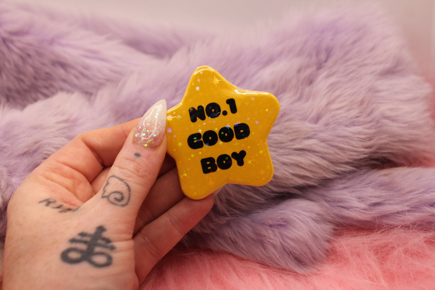 No.1 Good Boy Star Badge (55mm)