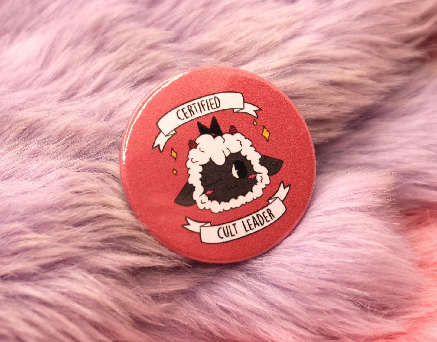 Cult of the Lamb Certified Cult Leader Badge (38mm)