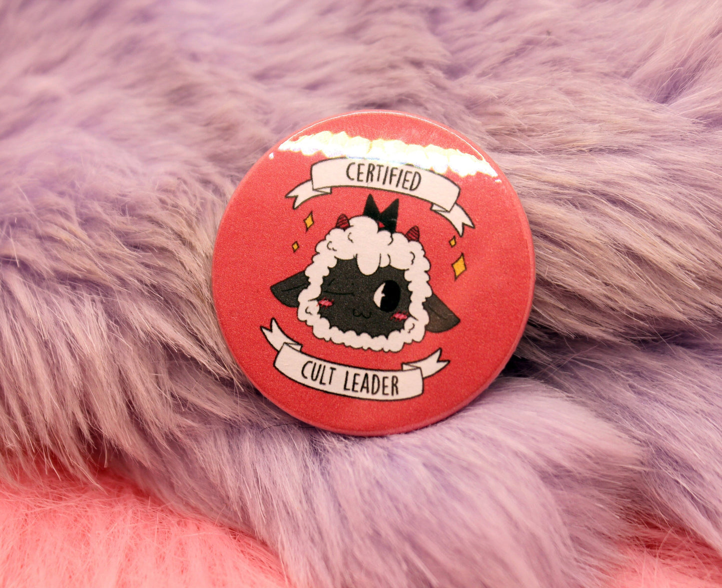 Cult of the Lamb Certified Cult Leader Badge (38mm)