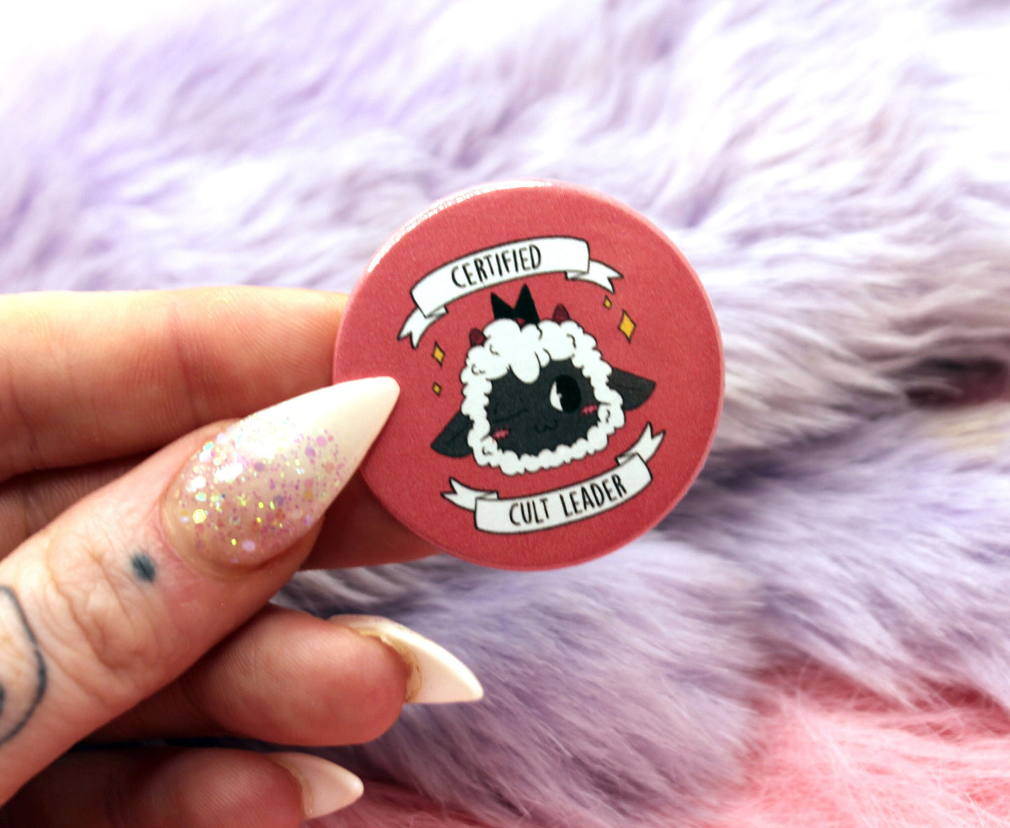 Cult of the Lamb Certified Cult Leader Badge (38mm)